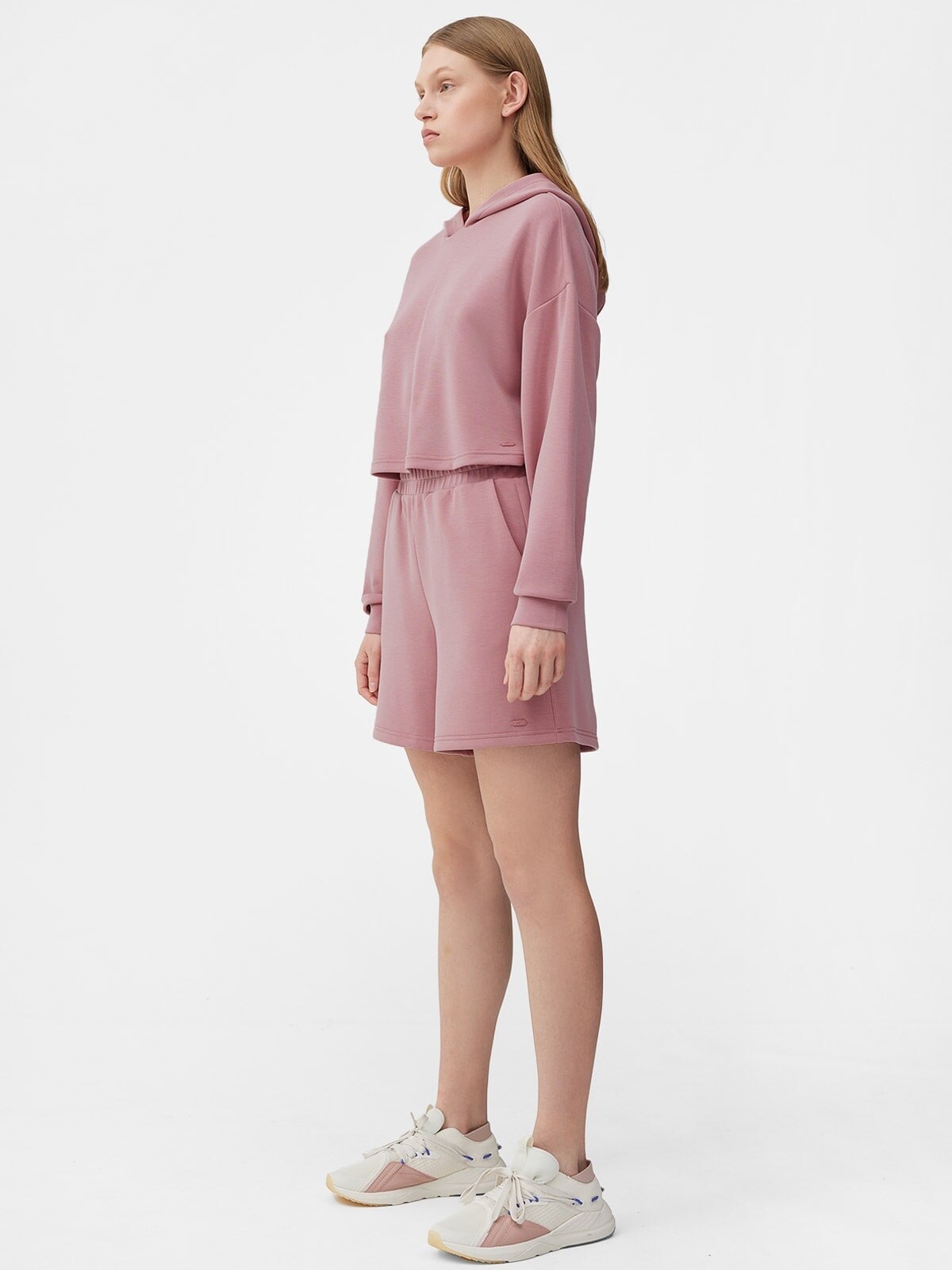 Dámske kraťasy TSHOF171 - SVETLORÚŽOVÁ